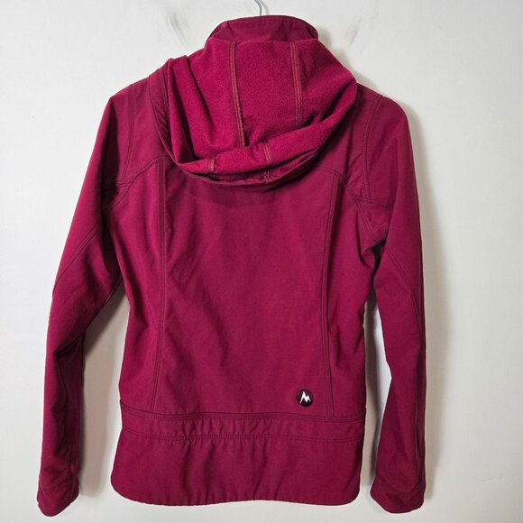 Marmot Women's Size S Drawstring Zip-Up Performance Hooded Jacket Fuchsia - Picture 3 of 12